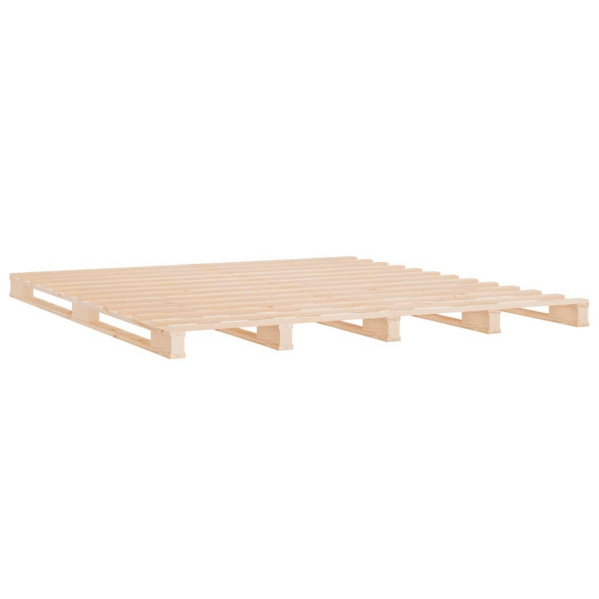 MASSIVHOLZBETT Ohne Matratze 160/200 Cm Kiefernholz - Braun, Holz (160/200cm) - vidaXL