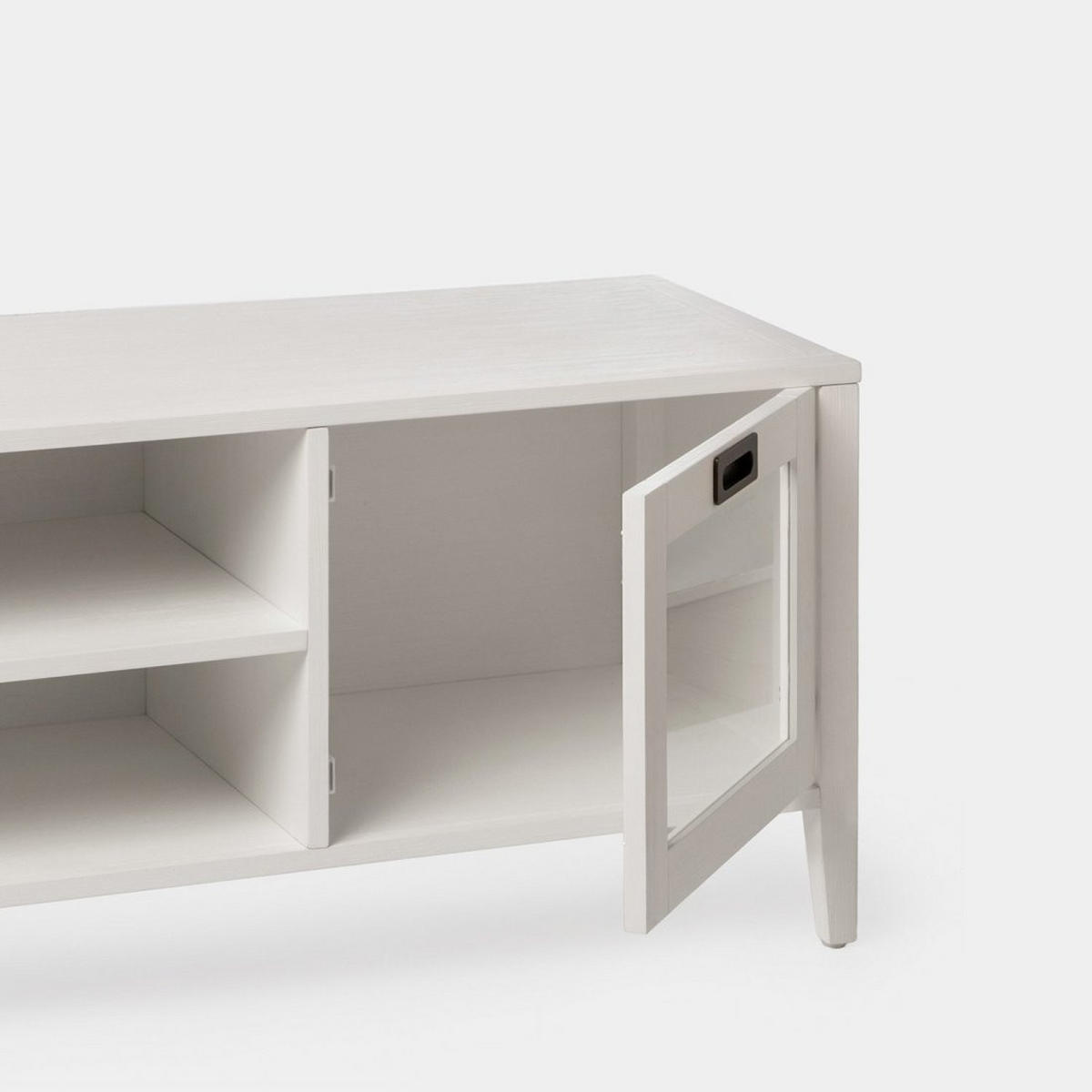 TV-ELEMENT Edan Weiß 140 cm x 50 cm - Weiß, Holzwerkstoff (140/50/40cm) - Klast Home