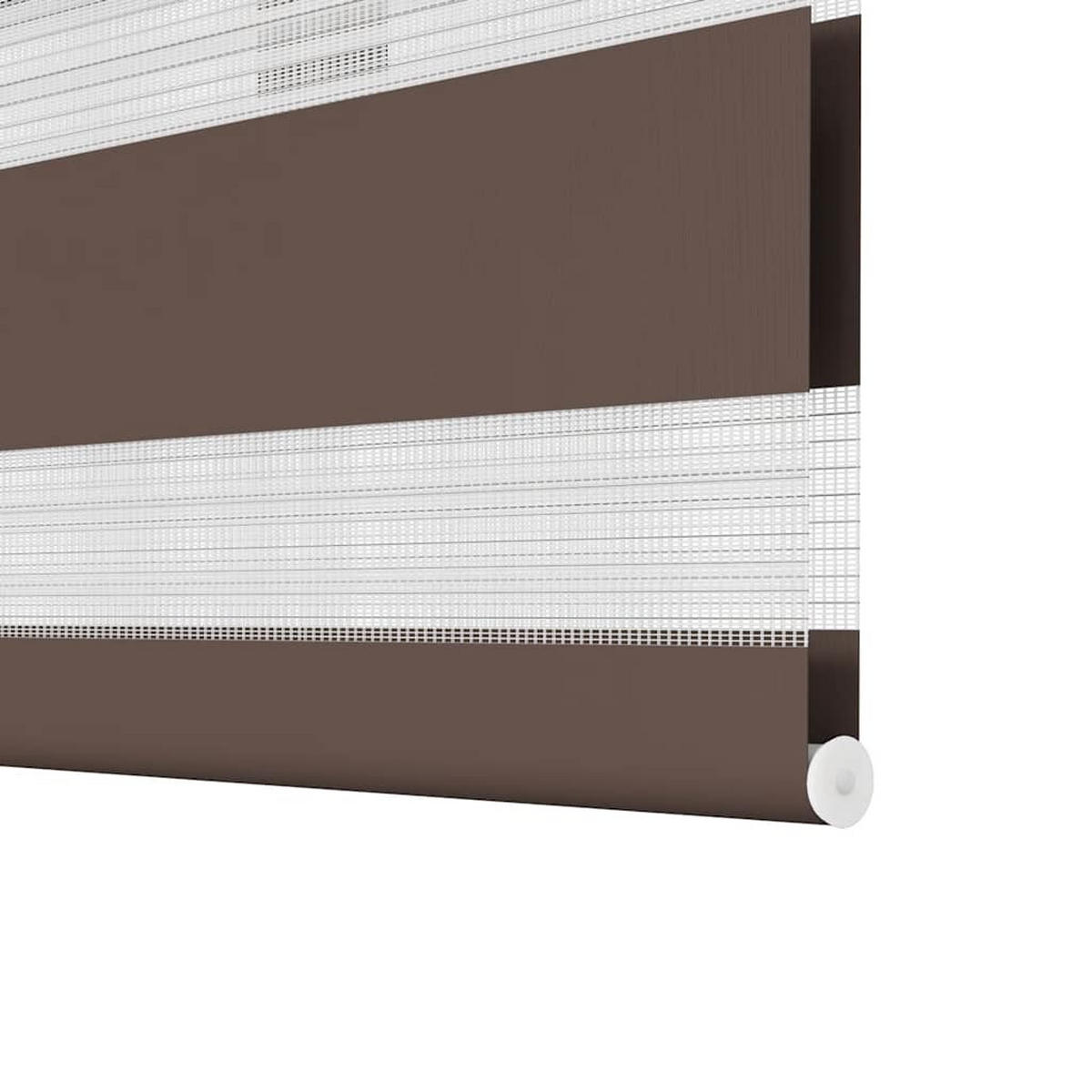DOPPELROLLO 60,9/120 cm Stoffbreite 56,7 cm aus Polyester Braun - Braun, Textil (60/150cm) - vidaXL