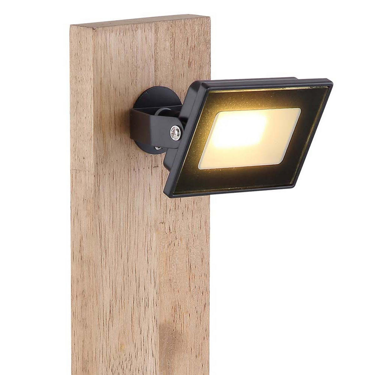 LED TISCHLEUCHTE Kunststoff Weiß - Weiß, Holz (18/12/45cm) - Globo Lighting