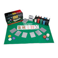 POKERSET - Grün, Papier/Kunststoff (24/15cm) - Relaxdays