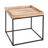 BEISTELLTISCH quadratisch Braun - Braun, Holz (60/60/60cm) - MCW