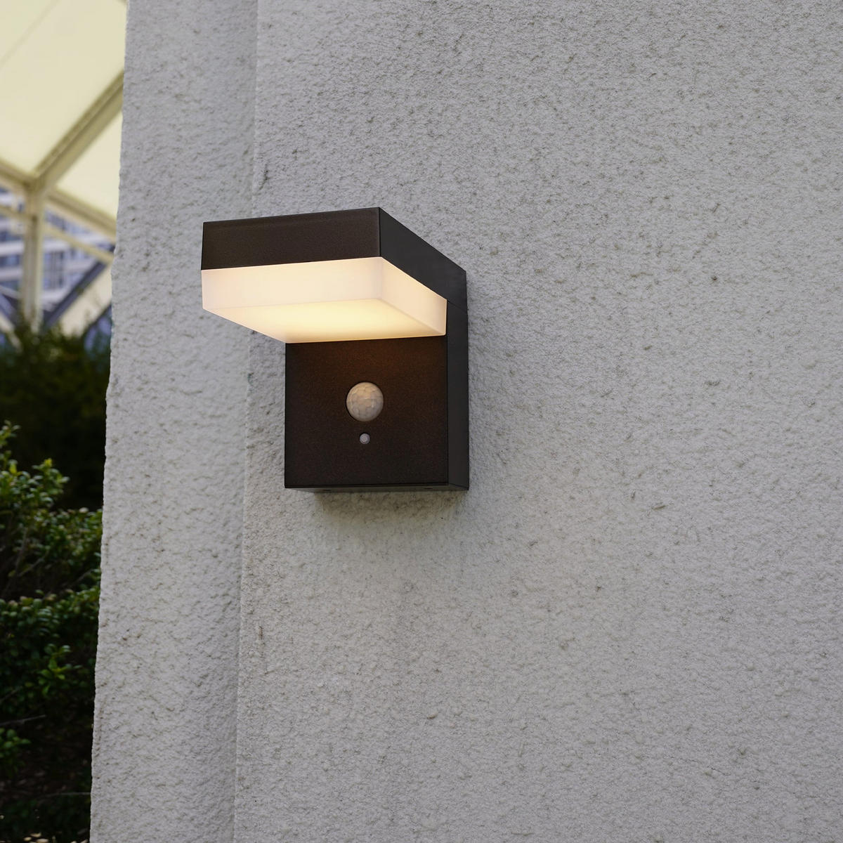 SOLAR-WANDLAMPEN CENOVA schwarz - Schwarz, Kunststoff (12/9/11.5cm) - Lumisky