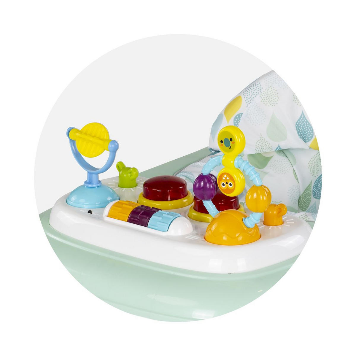 LAUFLERNHILFE Baby Steps Musik türkis Spielpanel Räder Stopper klappbar Licht - Türkis, Kunststoff (59/54/70cm) - Chipolino