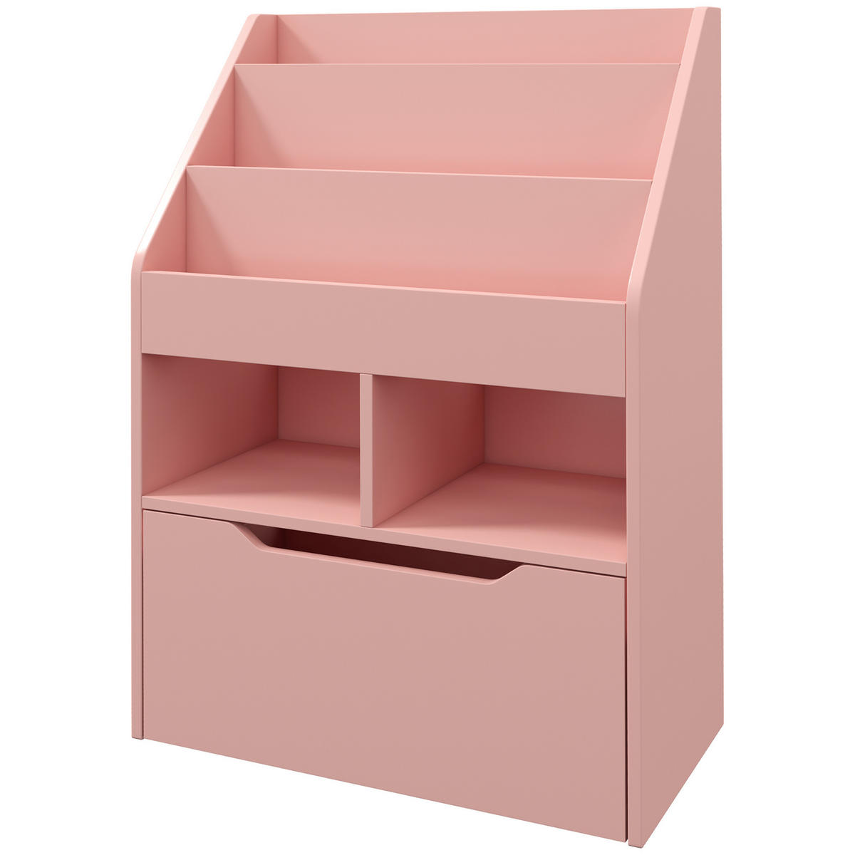 KINDERREGAL Rosa 60/29,9/90 cm - Pink, Holzwerkstoff (60/90/29.9cm) - PANGIVO