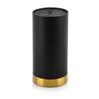 MESSERBLOCK Basic Kitchen Schwarz 11/11/22.5 cm Kunstoff - Schwarz, Kunststoff (11/22.5/11cm) - Mondex