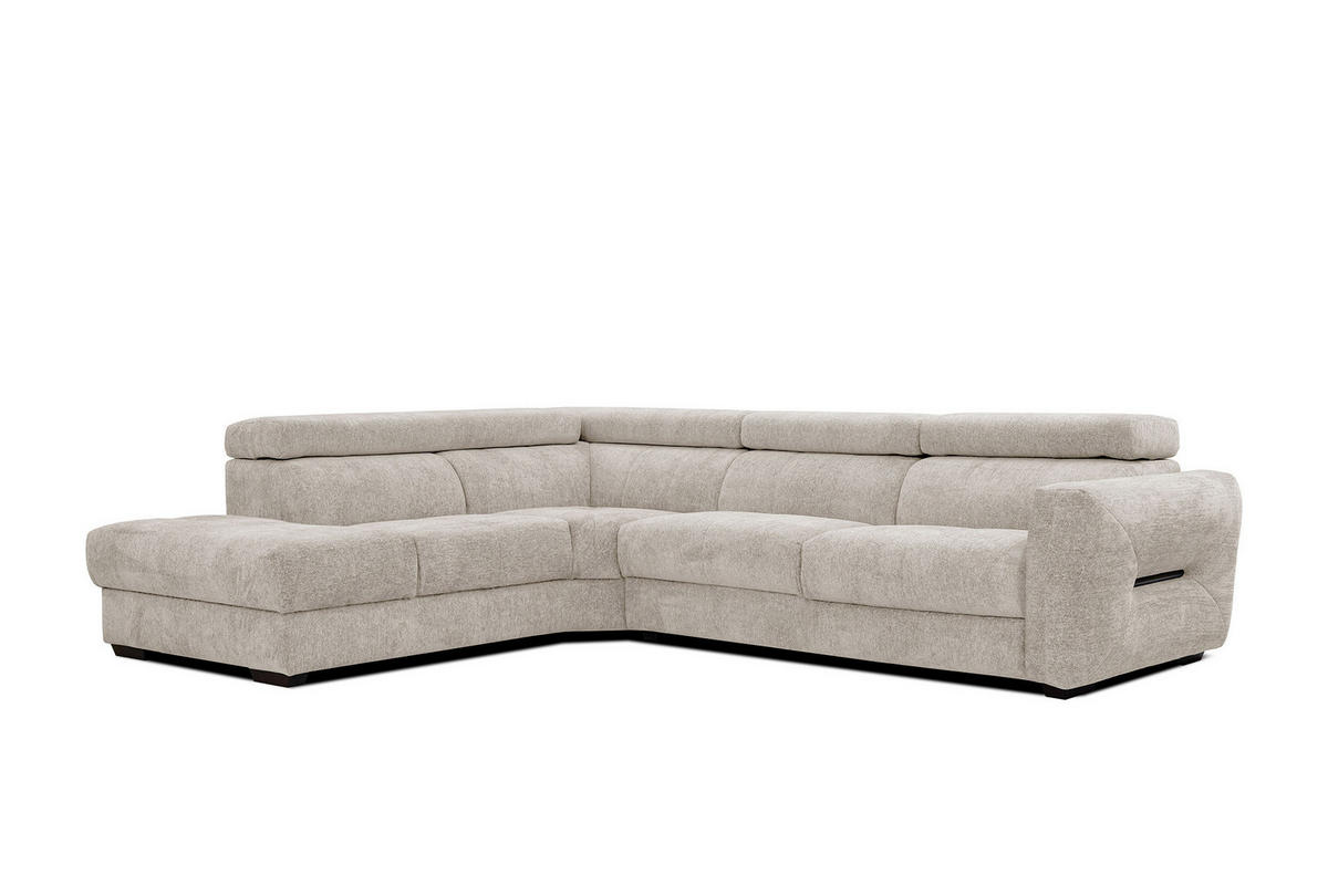 ECKSOFA CALVERA 5-Sitzer, ecru - Ecru, Holzwerkstoff/Textil (239/298cm) - Courtois Laville