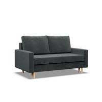 SOFA Blank dunkelgrau 152/92/92 - Dunkelgrau, Textil (152/92/92cm) - SIMKAM Furniture