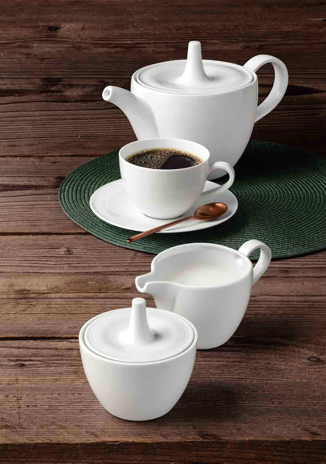 MILCH & ZUCKER SET Beat Color Glaze Weiß - Weiß, Keramik (1/1cm) - Seltmann Weiden