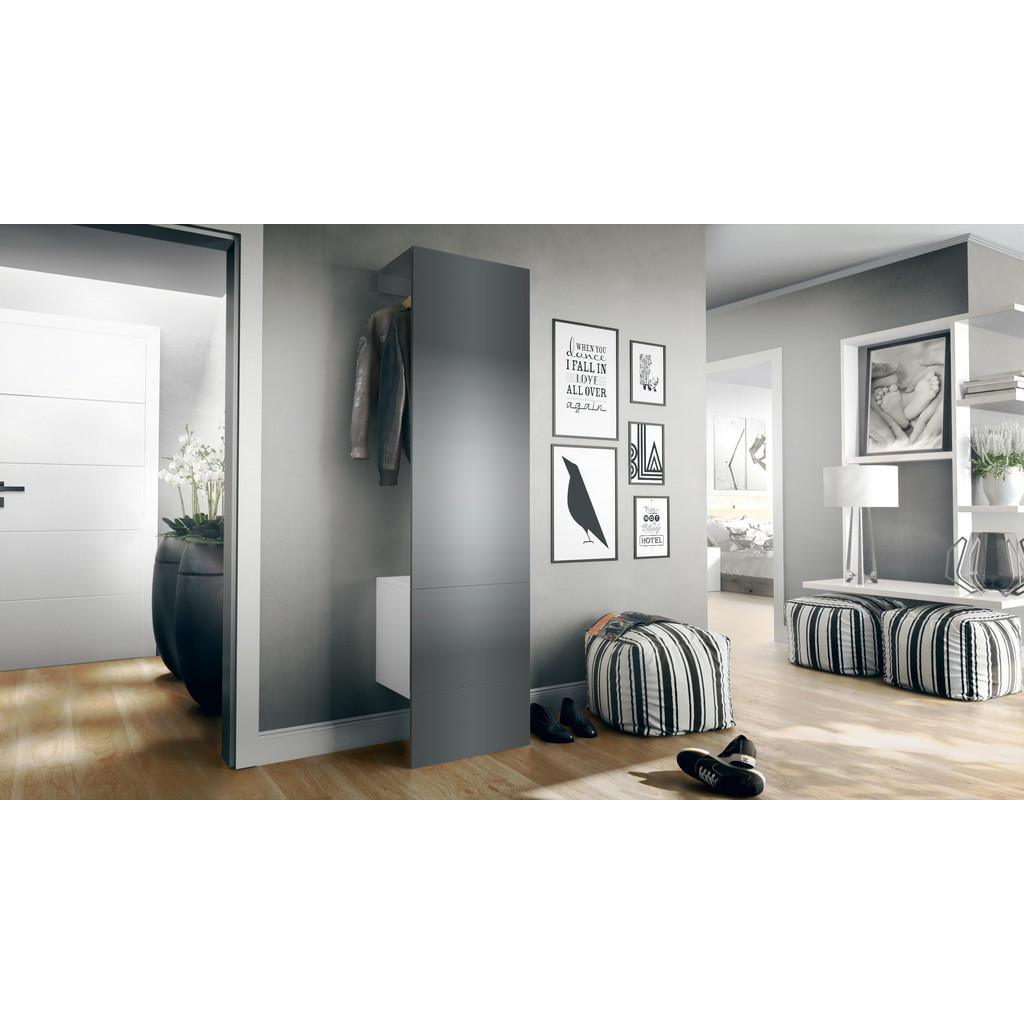 Thumbnail - Vladon Garderobe, Graphit, Holzwerkstoff, 52x193x35 cm, Garderobe, Garderoben-Sets & Serien, Garderoben-Sets