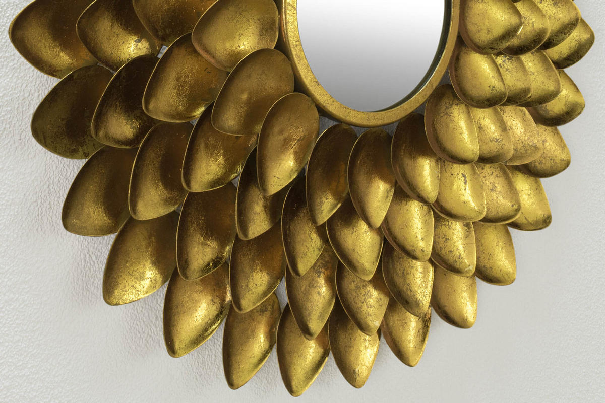 WANDSPIEGEL Gold 74,5/75 cm - Goldfarben, Metall (5.21/75/4cm) - KUNSTLOFT