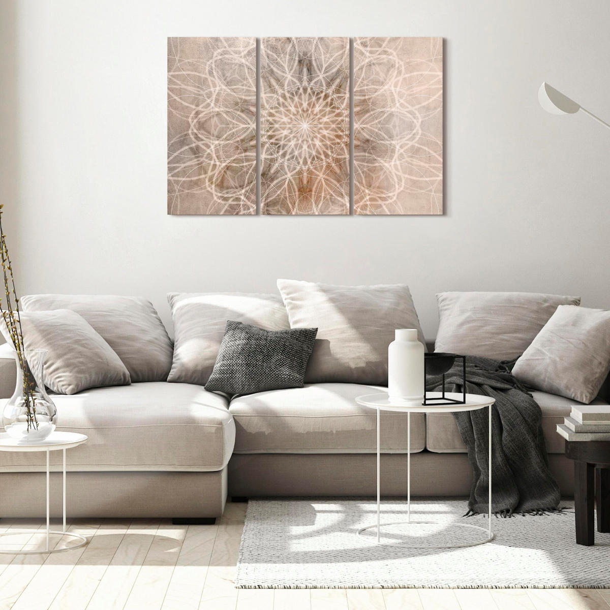 LEINWANDBILD Boho 3-tlg. 120x80 cm - Multicolor, Holz (120/80cm) - LUMASOUL