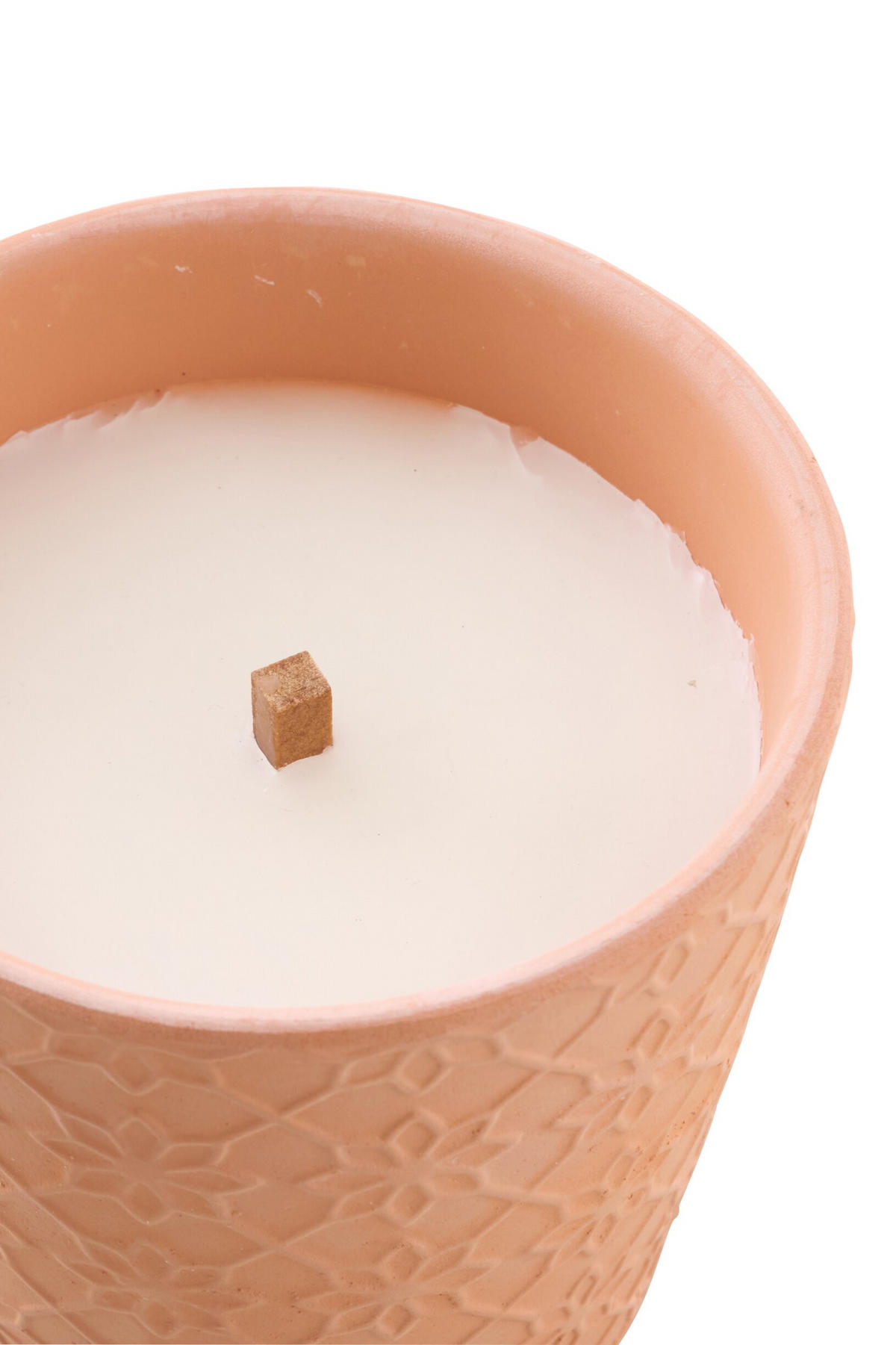KERZE TERRACOTTA B - Beige, Keramik (12/11/12cm) - J-Line
