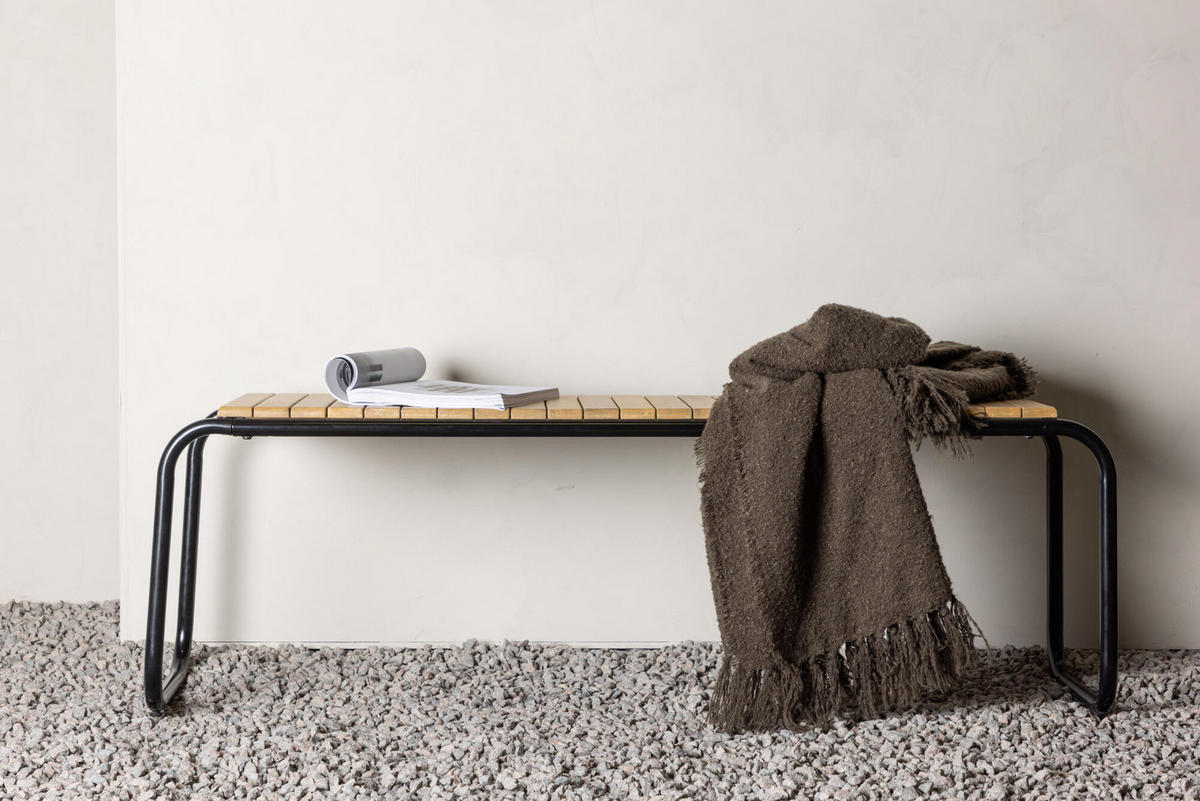 GARTENBANK HOLMBECK Braun 161x40x46 cm - Braun, Holz (161/46/40cm) - FURNLUX