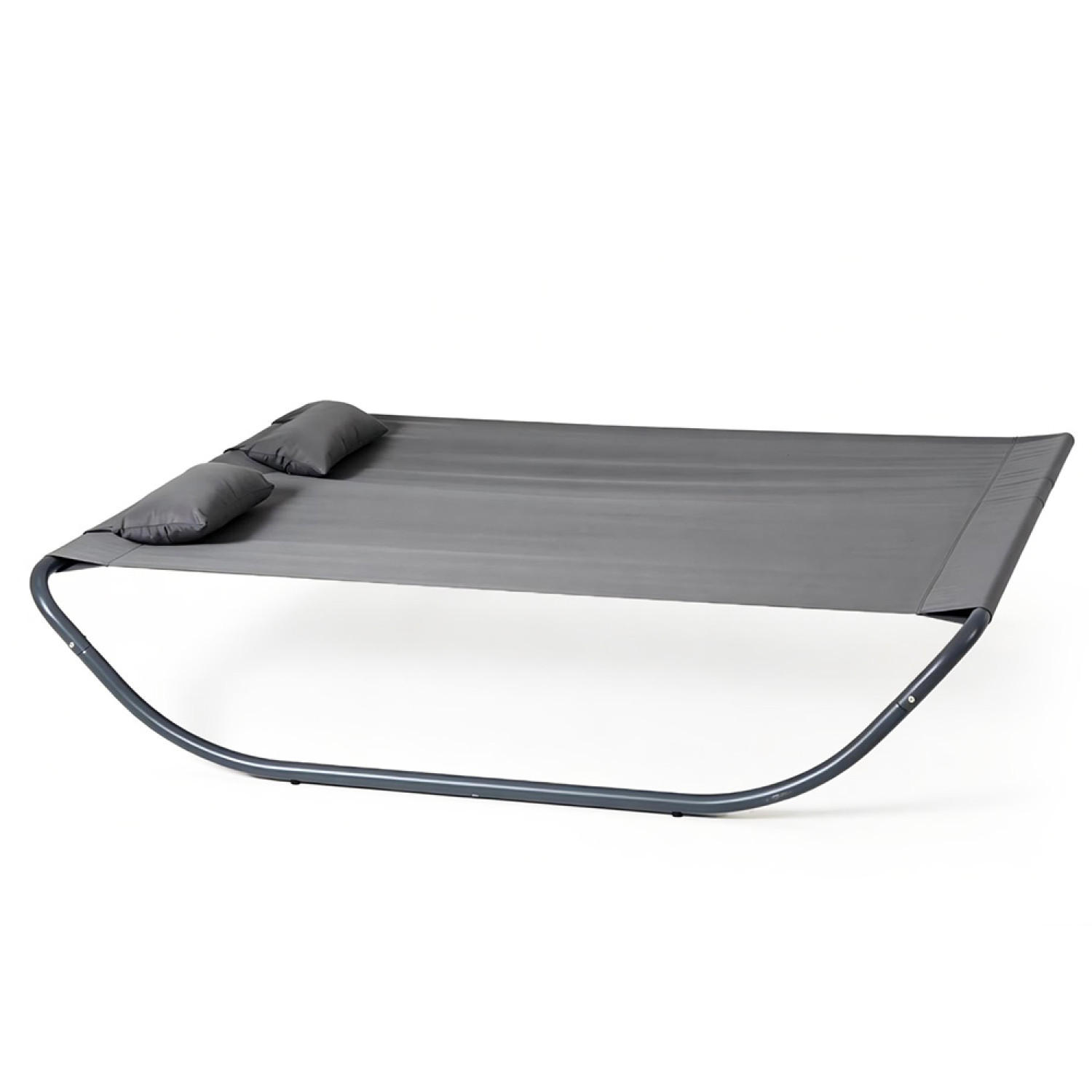 LIEGESTUHL Coachella Grau - Grau, Metall (173/42/196cm) - Concept Usine