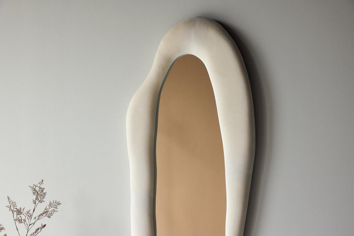 SPIEGEL, Louiseville, Beige, MDF, 66 x 8 x 185 cm - Beige, Holzwerkstoff (66/185/8cm) - ebuy24