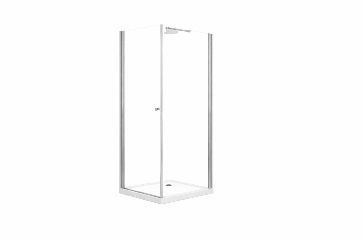 Glaswerk Westfalen Eckduschkabine Silber 90x195x90 cm