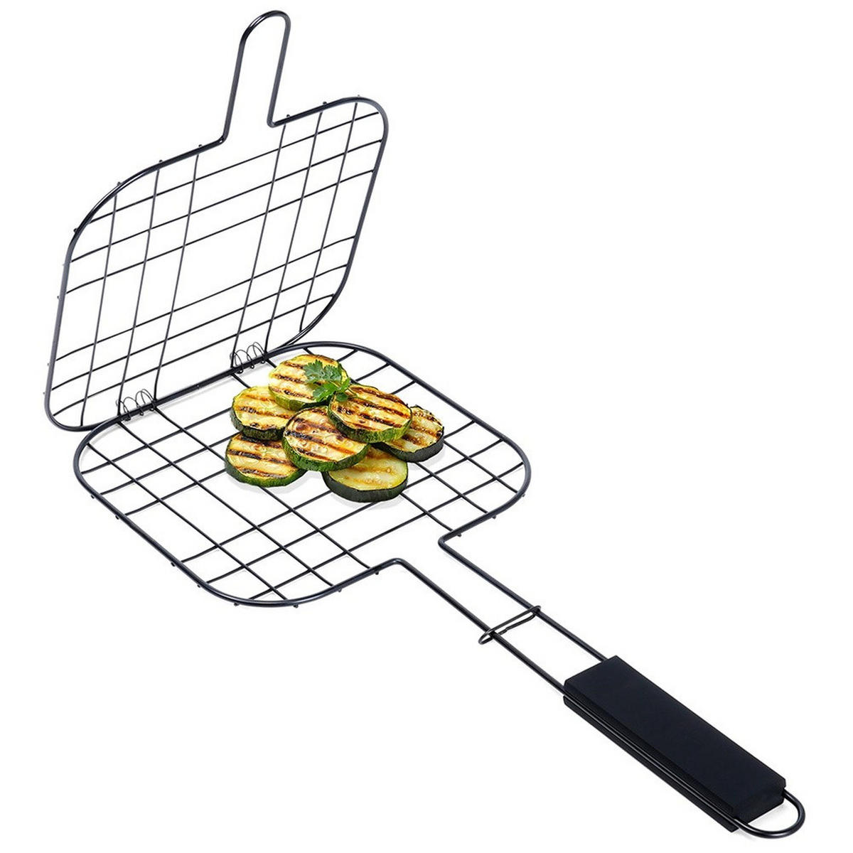 BURGER-GRILLROST antihaftbeschichtet 49 cm Schwarz - Schwarz, Metall (21.5/4/49.5cm) - Vaggan BBQ