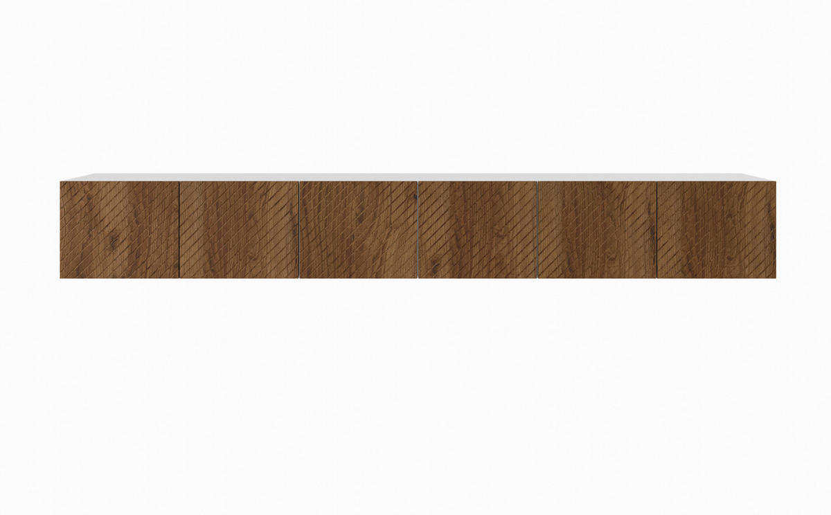 TV-SCHRANK KLER - Wildeiche/Weiß, Holzwerkstoff (300/41/40cm) - Meblini
