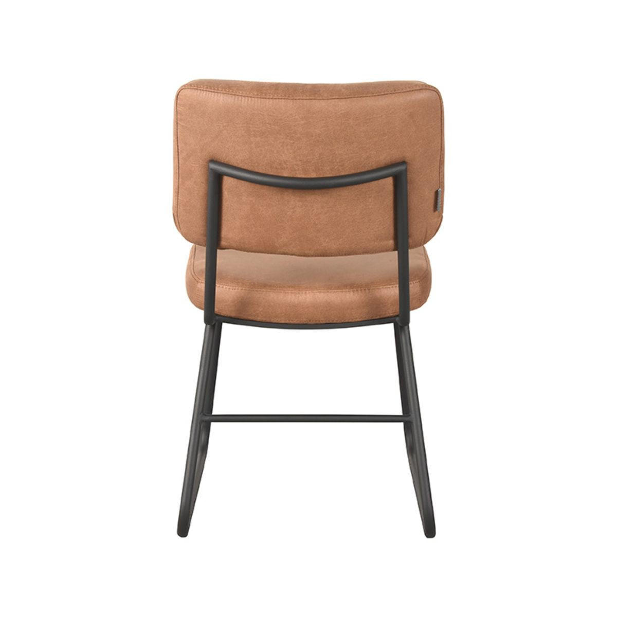ESSZIMMERSTUHL Noah Braun 61/47/85 cm 2er-Set - Braun, Textil (47/85/61cm) - LABEL51