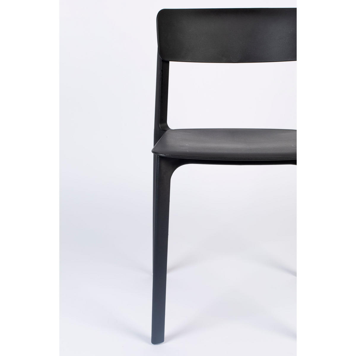 GARTENSTUHL Clive Schwarz - 4 er Set - Schwarz, Kunststoff (48/79/47cm) - Housecraft Living