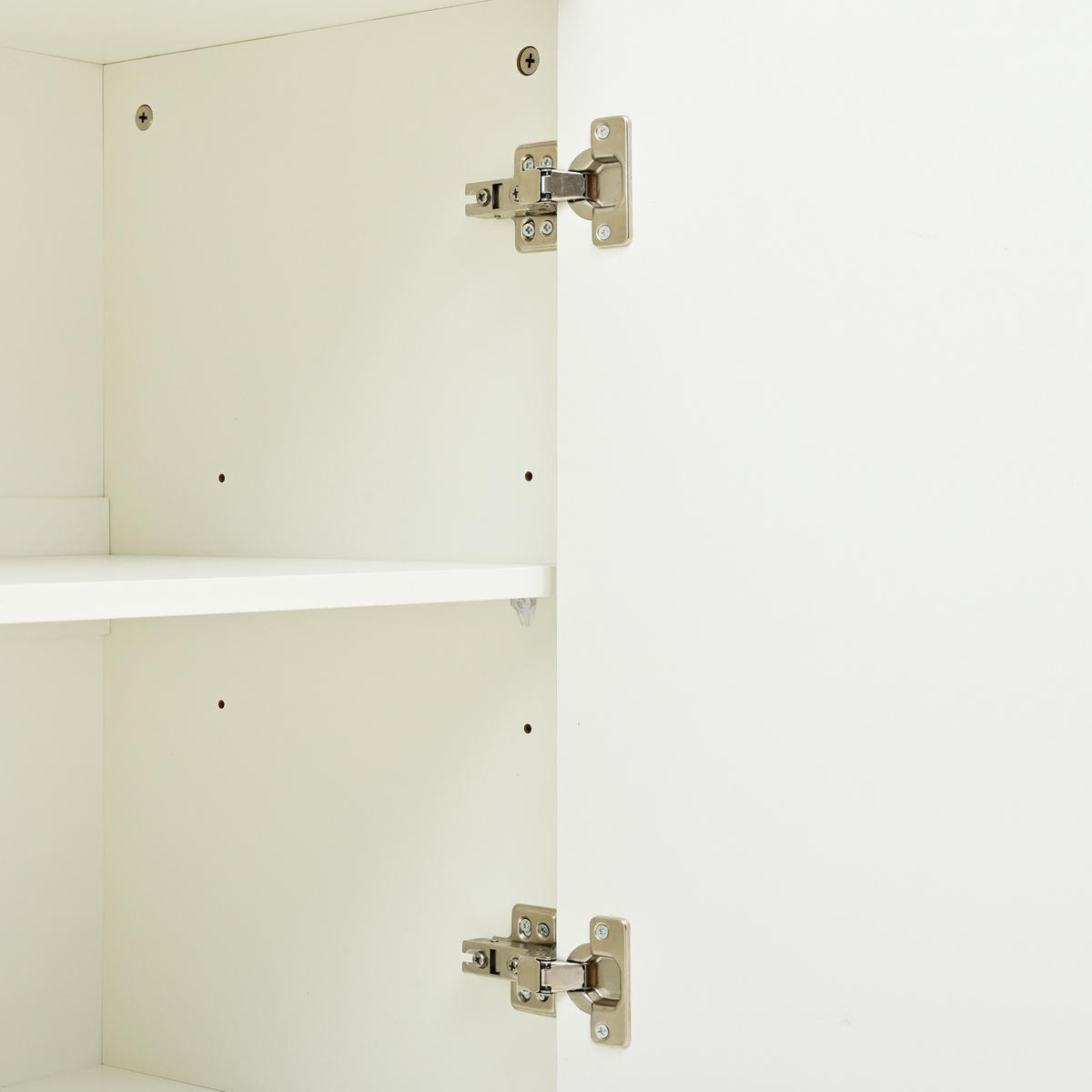 SIDEBOARD mit 3 Schubladen 2 Türen MDF Weiß - Weiß, Holzwerkstoff (145/75/40cm) - Meubliv