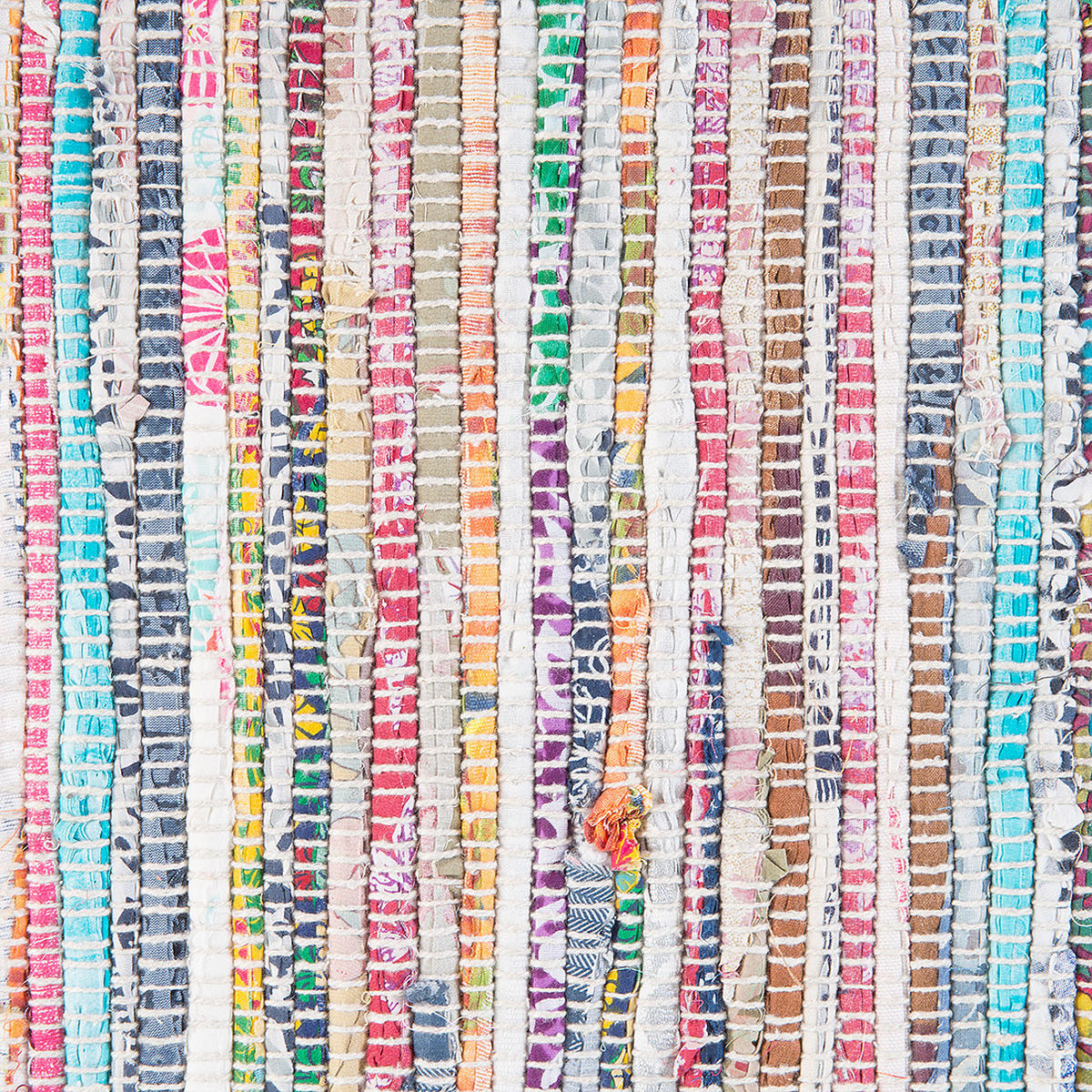 TEPPICH geflochten Mersin 200/140 cm - Multicolor, Textil (140/200cm) - Beliani