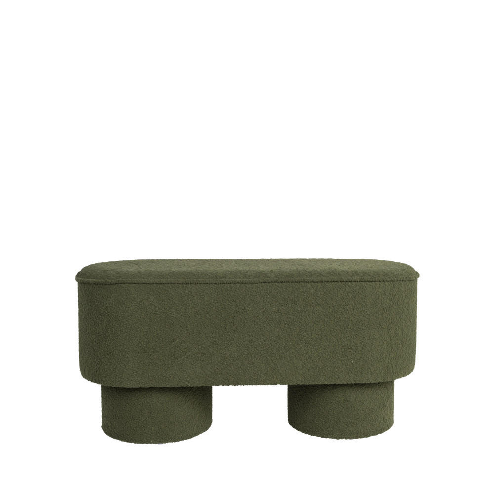 SITZBANK Marcos 93x35x44,5cm Bouclé Grün - Grün, Textil (93/44/35cm) - Drawer
