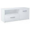 FERNSEHKOMMODE BODO 1D1S Weiß 98/35/42 cm - Weiß, Holzwerkstoff (98/42/35cm) - Matkam Möbel
