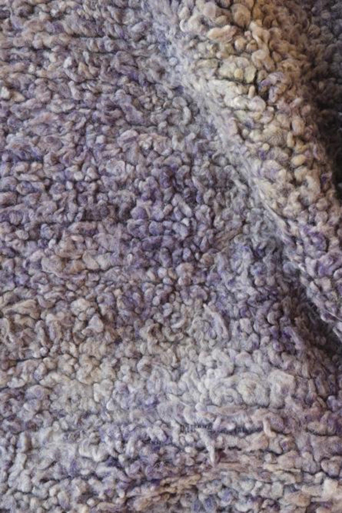 BERBERTEPPICH aus reiner Wolle 190x 210 cm - Blau, Naturmaterialien (190/210cm) - AFK Living