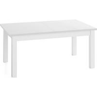 ESSTISCH Lindberg Weiß ausziehbar verlängerbar rechteckig, Weiß 120-160/70/77 cm - Weiß, Holz/Holzwerkstoff (70/160/76.5cm) - WFL GROUP