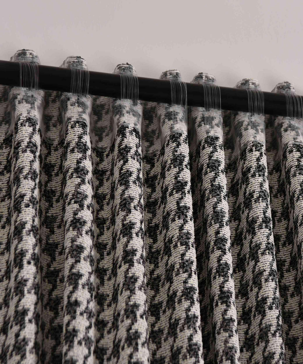 VORHANG PARIS HxB 245x140 cm Creme Schwarz - Creme, Textil (140/245cm) - Gardinenbox