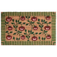 FUSSMATTE Naturfarben 50/80 cm Tomate Kokosfasern Knik - Naturfarben, Textil (50/80cm) - Beliani