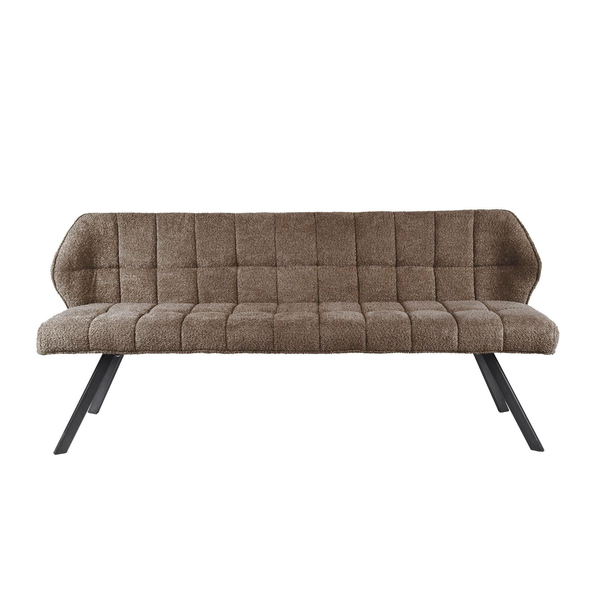 ESSZIMMERBANK Raster Taupe 59/180/84 cm - Taupe, Textil (180/84/59cm) - Hoyz Collection