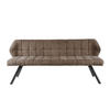 ESSZIMMERBANK Raster Taupe 59/180/84 cm - Taupe, Textil (180/84/59cm) - Hoyz Collection