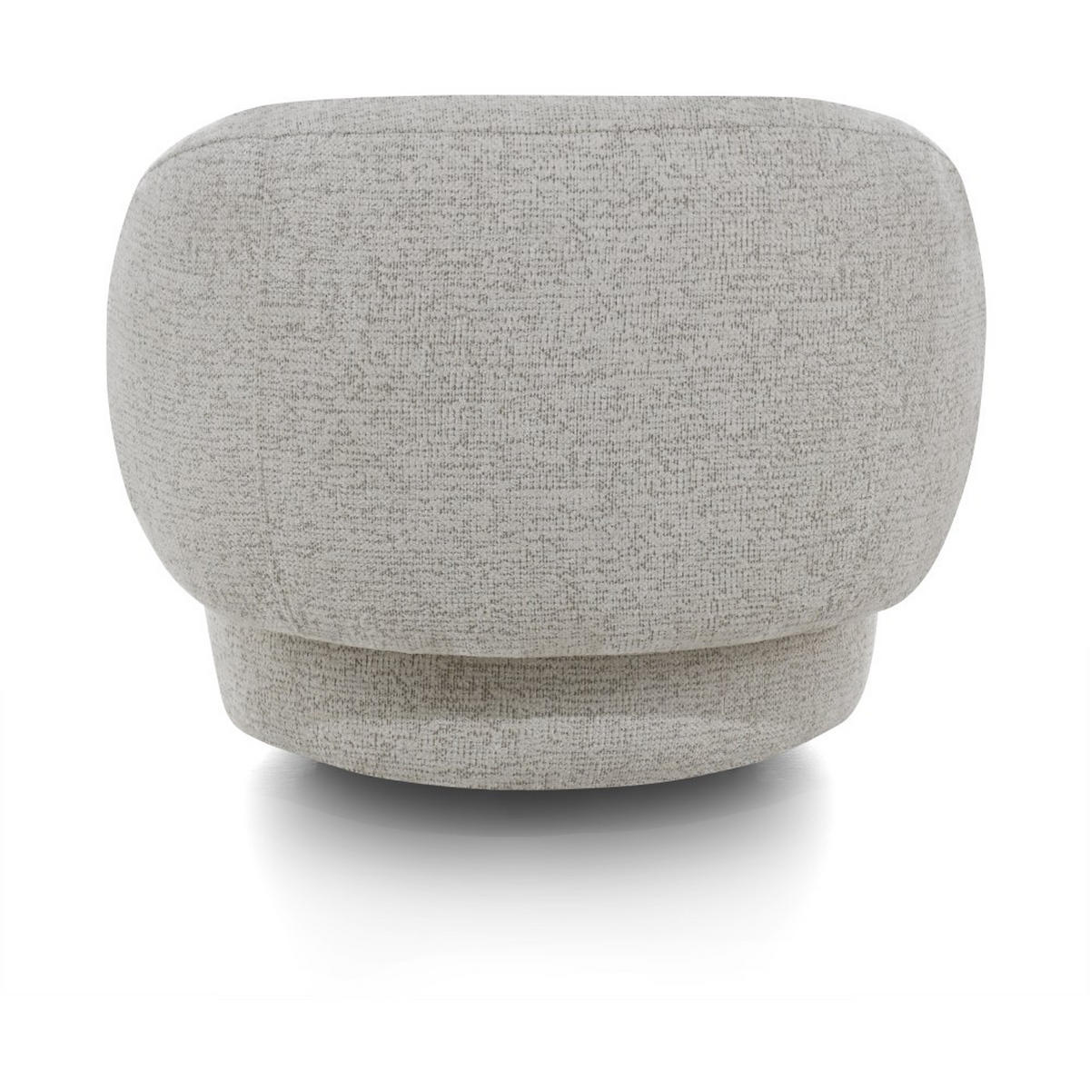 SESSEL Mao, Drehsessel mit runder Form, Beige, Chenille-Stoff - Beige, Textil (99/82/91cm) - Beautysofa