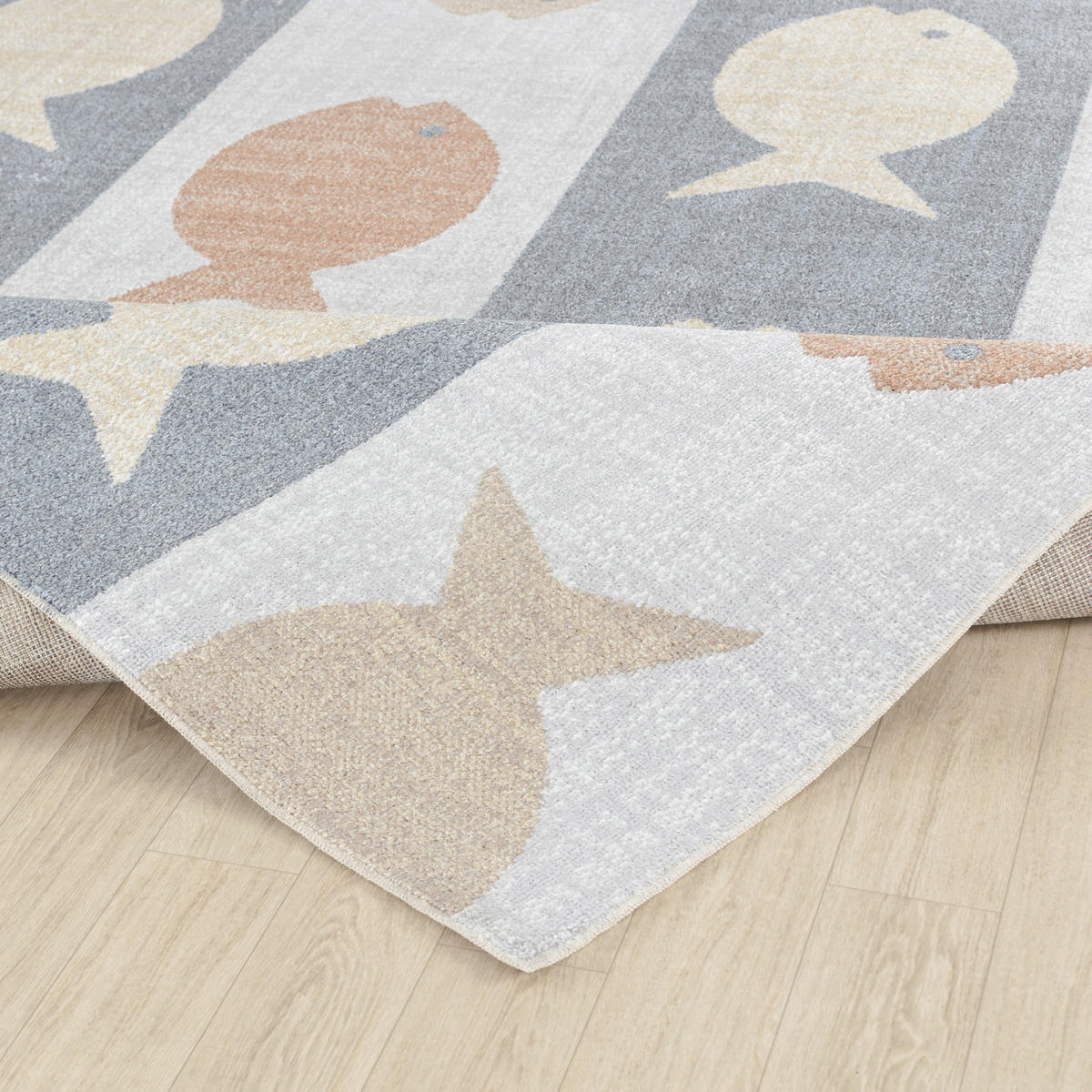 KINDERTEPPICH Maschinenwaschbar 120x170 cm Mehrfarbig - Multicolor, Naturmaterialien/Textil (120/170cm) - LIVABLISS