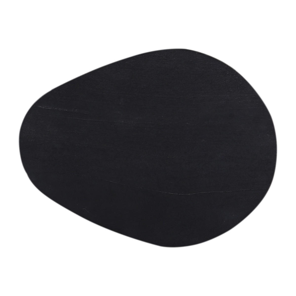 BEISTELLTISCH mit organische form aus Mangoholz 45cm, schwarz - Schwarz, Holz (45/35/45cm) - Giga Meubel
