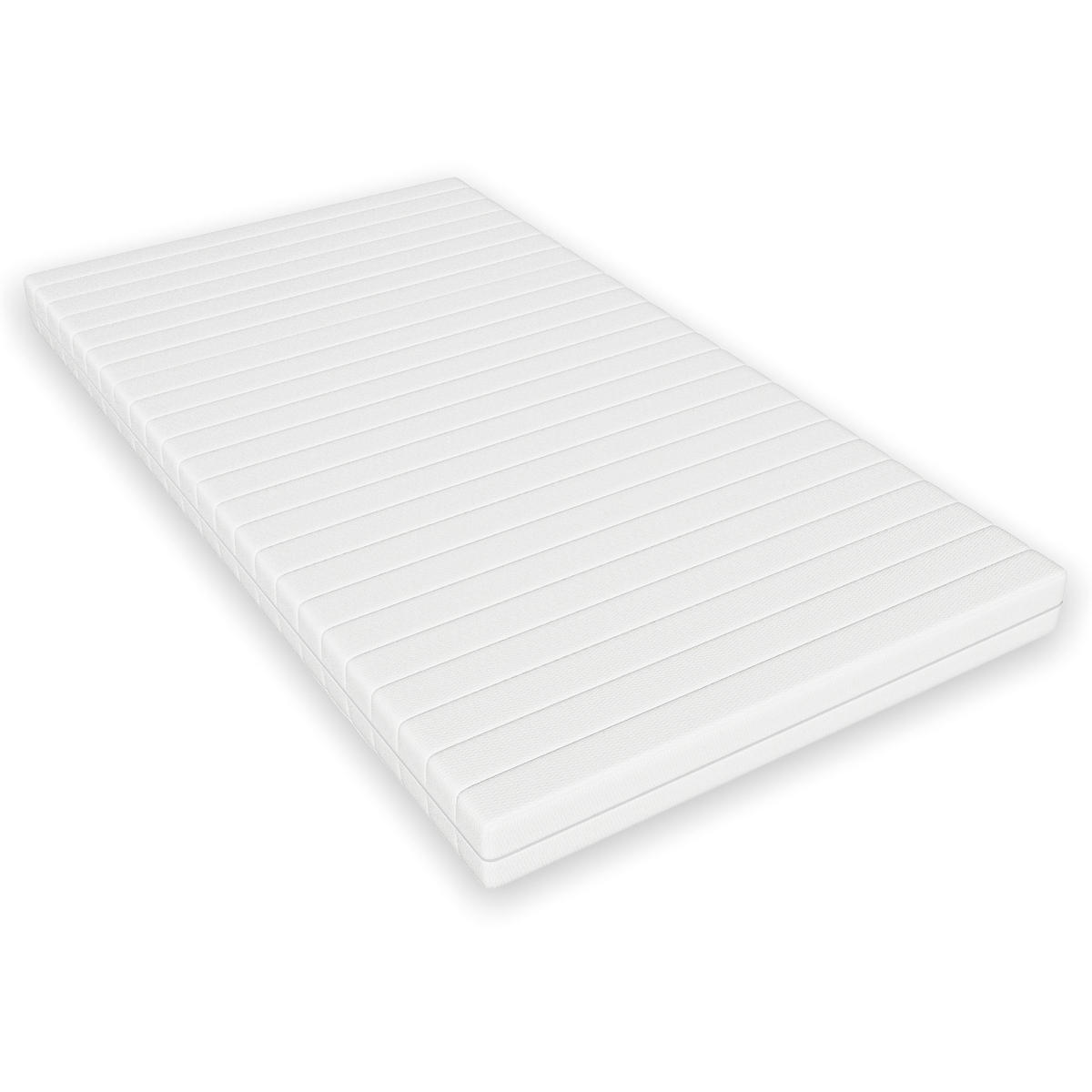 GELTOPPER Matratze + topper 180 x 200 cm - Weiß, Textil - Schlaftroll