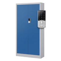 BÜROSCHRANK mit Zahlenschloss DANIEL 185x90x40 cm - Blaugrau, Metall (90/185/40cm) - Jan Nowak