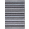TEPPICH Outdoor Flachgewebe Vintage-Look Polypropylen Balkon Schwarz Rechteckig 240x340 - Schwarz, Textil (240/340cm) - KADIMA DESIGN