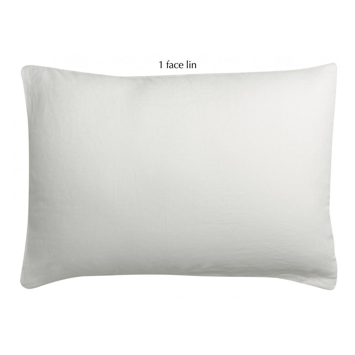 KISSENBEZUG Linco weiß 50 x 75 cm - Weiß, Textil (50/75cm) - Vivaraise