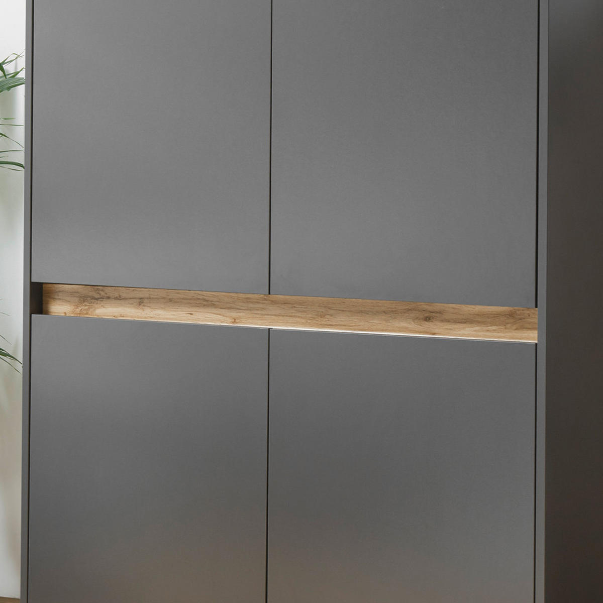 HIGHBOARD Crisp-61 - Anthrazit, Holzwerkstoff (100/120/40cm) - Lomado