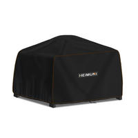 GRILLABDECKUNG 61 x 48 x 34 cm Wetterfest für Ninja Woodfire - Schwarz, Kunststoff (1/1/1cm)