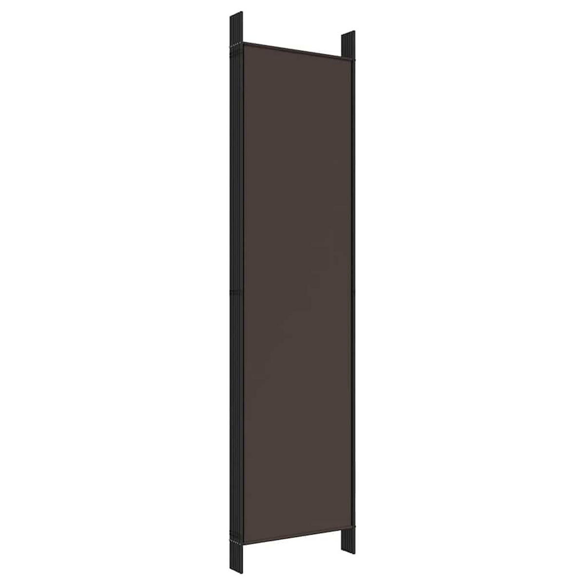 PARAVENT 6-teilig Braun 300/200 Cm Stoff - Braun, Textil (300/200/0.1cm) - vidaXL