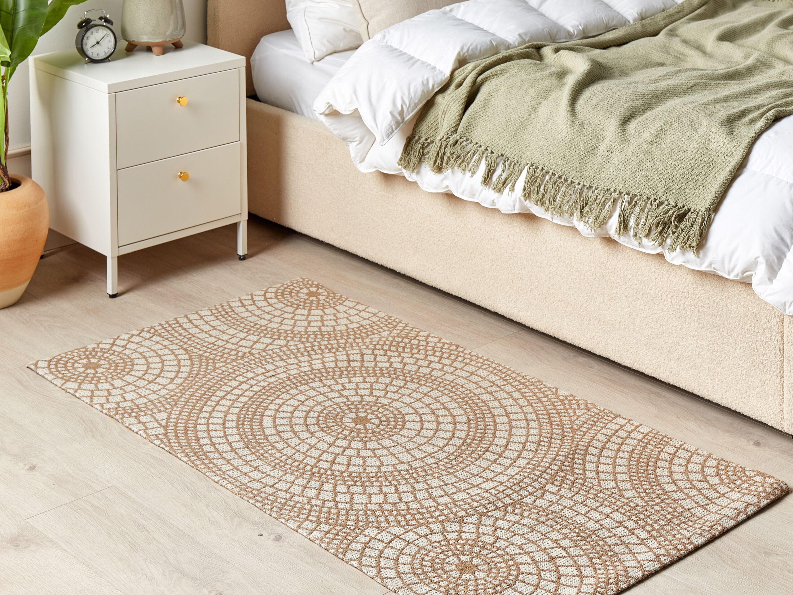 TEPPICH geflochten Ariba 150/80 cm - Beige, Naturmaterialen (80/150cm) - Beliani