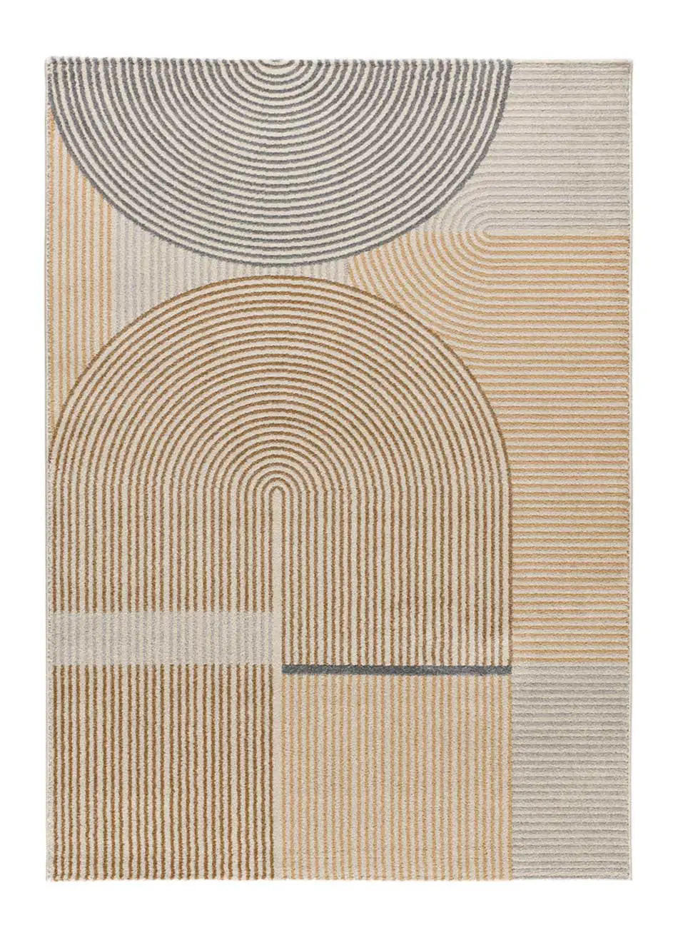 Atticgo Kurzflorteppich Beige, Grau 200x290 cm