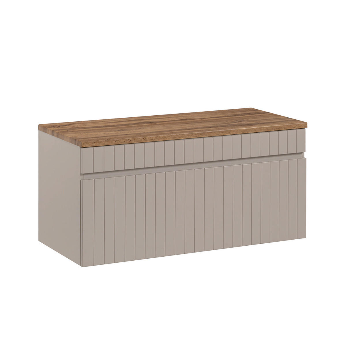 WASCHTISCHUNTERSCHRANK 100.4cm Zelie Kaschmir - Beige, Holzwerkstoff (100.4/48/46cm) - Petits-meubles