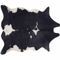 TEPPICH 155 x 190 cm, Schwarz - Schwarz, Textil (190/155cm) - Oviala