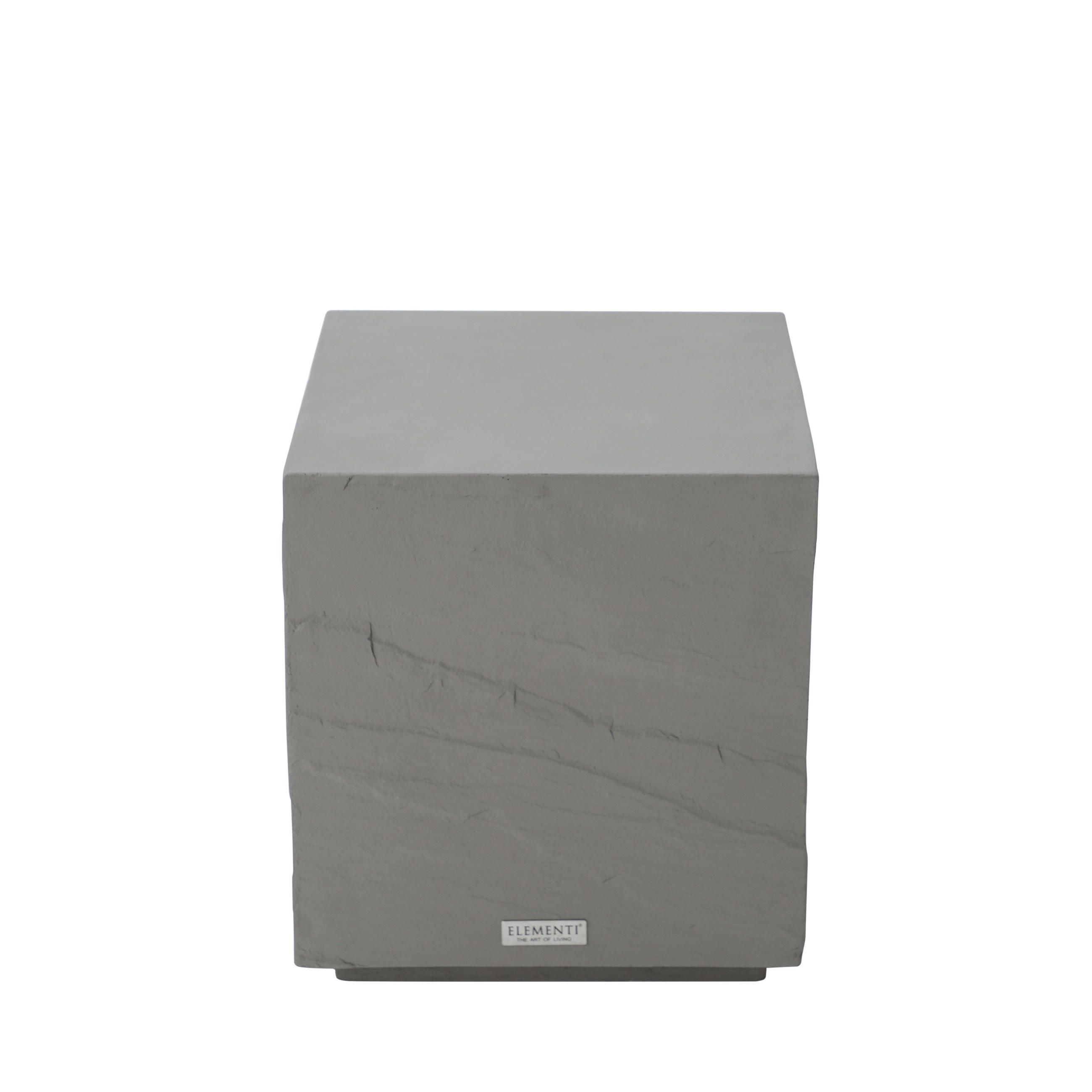 BEISTELLTISCH COLORADO aus GF-Beton, Wetterbeständig, 45x45x51 cm - Grau, Naturmaterialien (45/45/51cm) - Elementi
